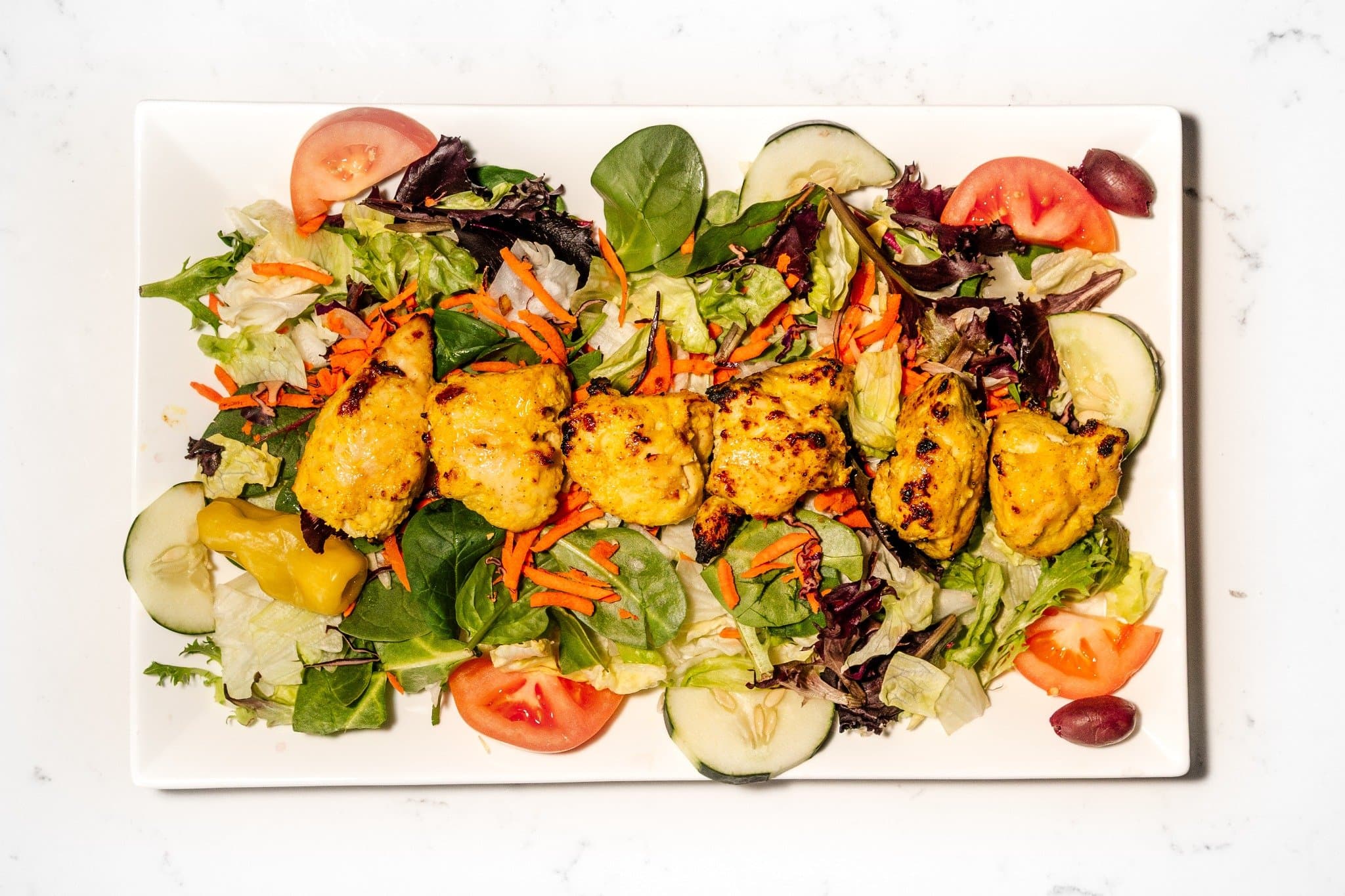 Chicken Kabob Salad
