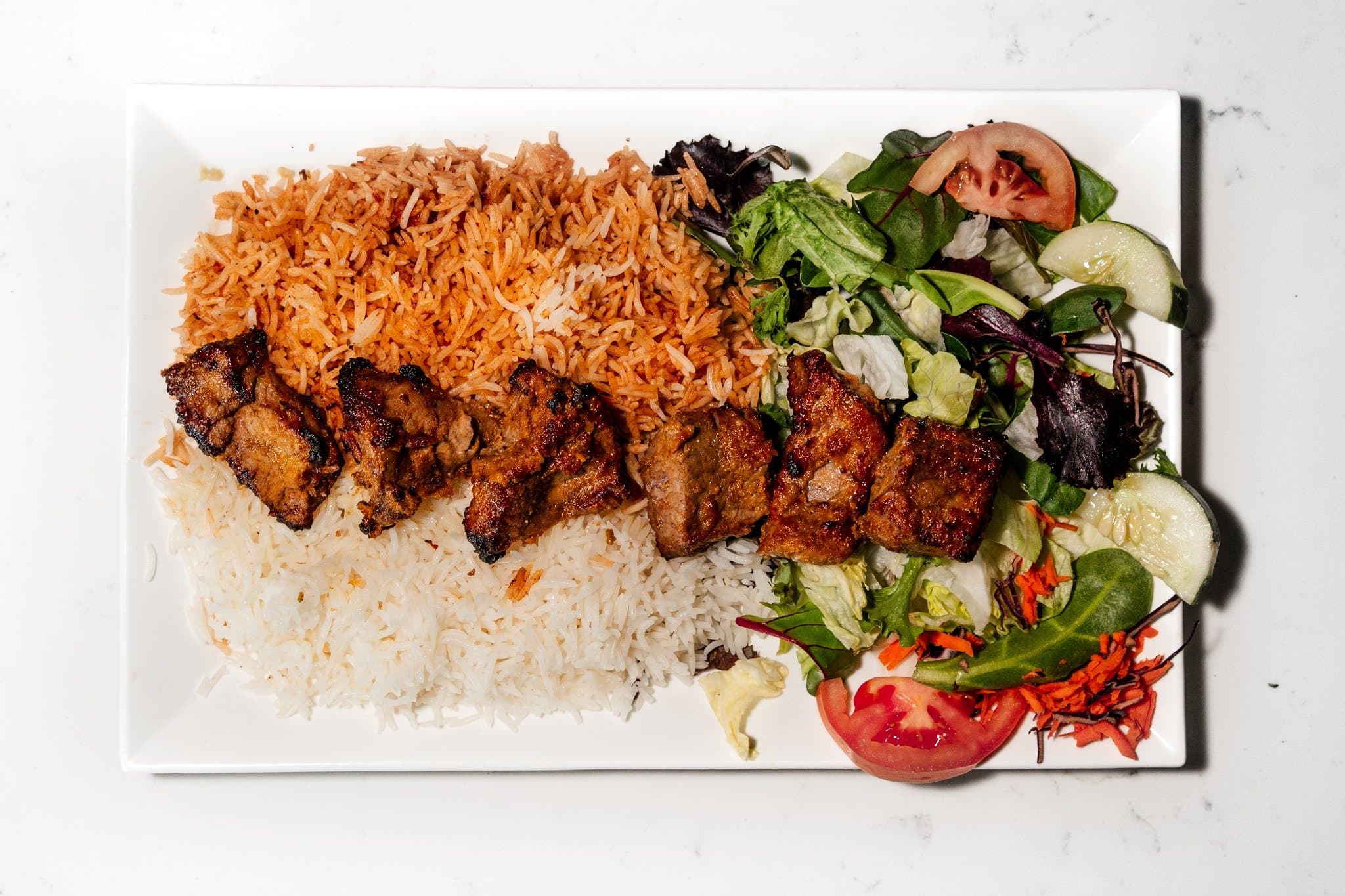 Beef Kabob Platter