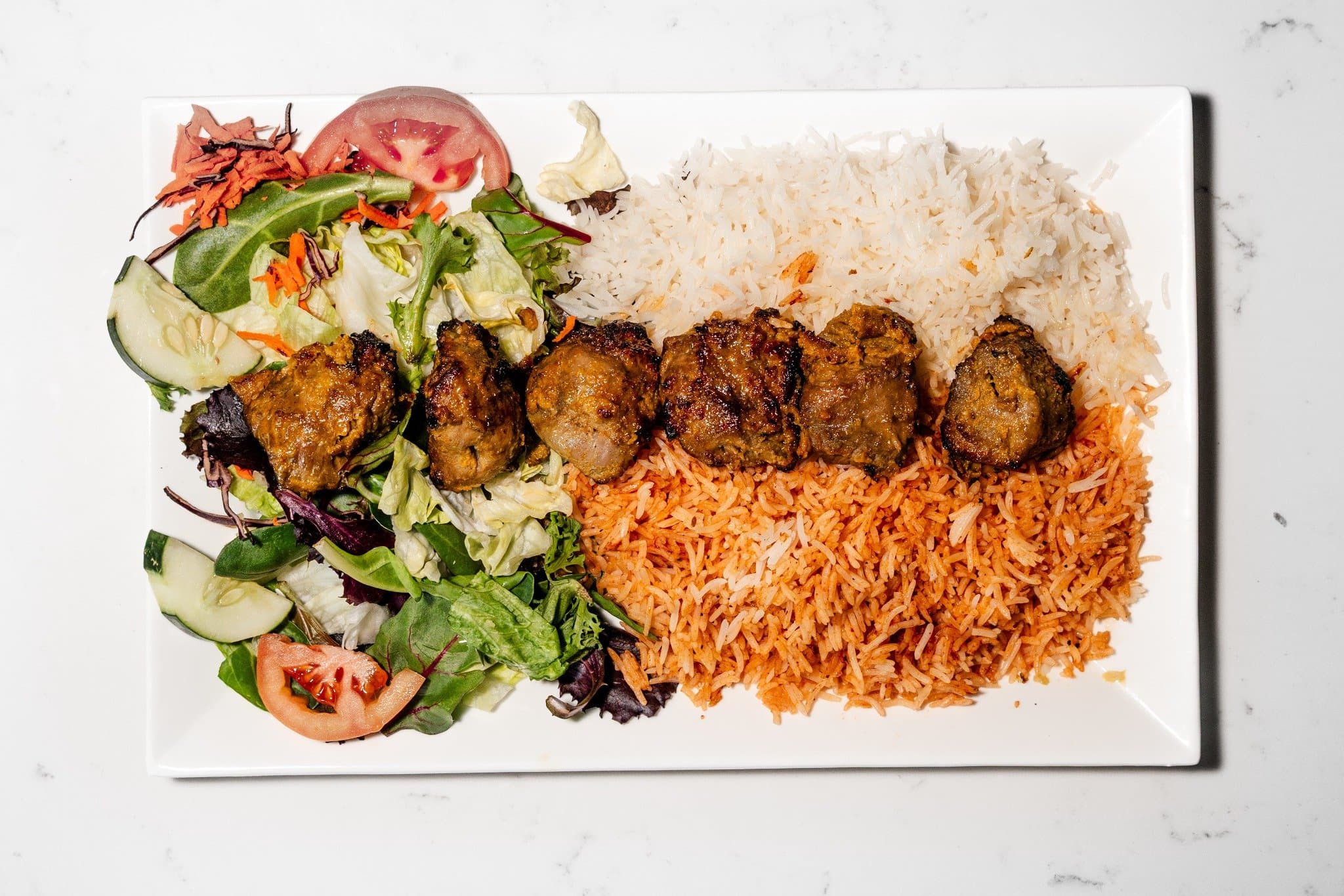 Lamb Kabob Platter